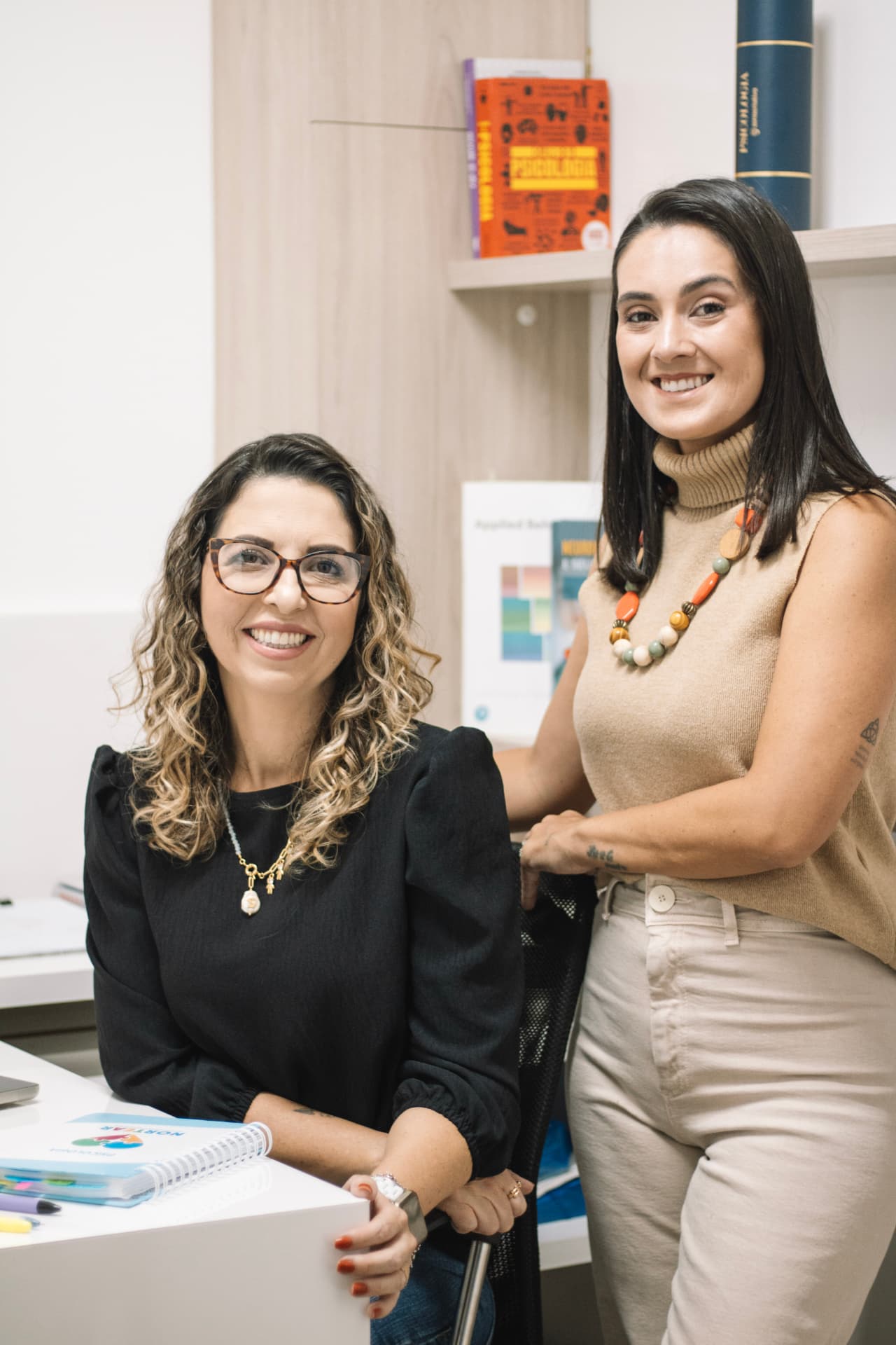 Samille Cristina Cabral e Aline Regina Emílio, equipe da Norteando Passos